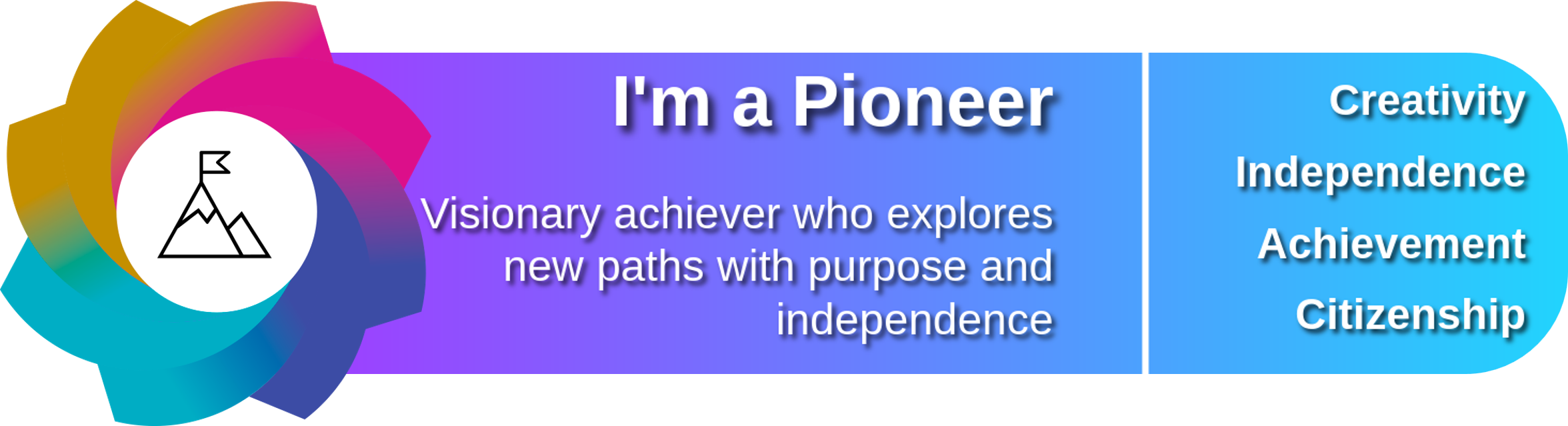 Pioneer archetype email signature banner